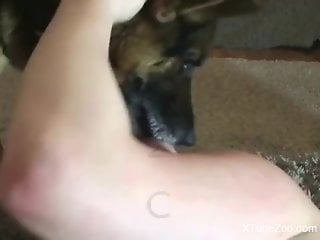 Wonderful round of fucking with two dog lovers